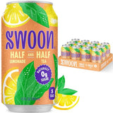 Swoon Half Unsweetened Iced Tea & Lemonade - Low Carb Beverage - 12-Pack