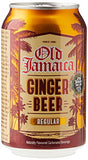 Old Jamaica Ginger Beer Soft Drinks 330 ml Pack of 24 Made with Authentic and Natural Root Ginger Original and Best Refreshing and Crisp Tasty Classic