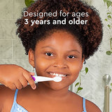 RADIUS Totz Plus Brush Kids Toothbrush Silky Soft BPA Free ADA Accepted Designed for Delicate Teeth & Gums for Children 3 Years & Up - Bluewhite/GreenYellow/Blueblue - Pack of 3