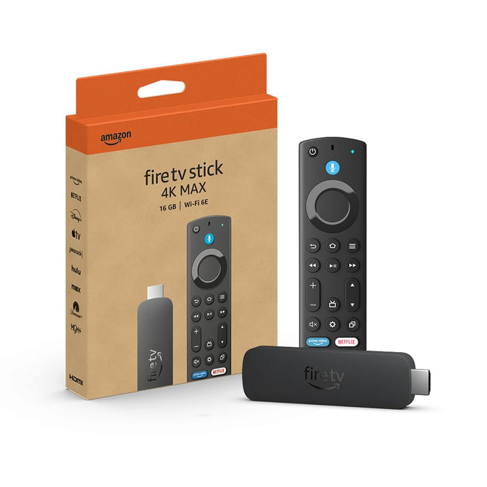 Amazon Fire TV Stick 4K Max streaming device (newest model) supports Wi-Fi 6E, free & live TV without cable or satellite