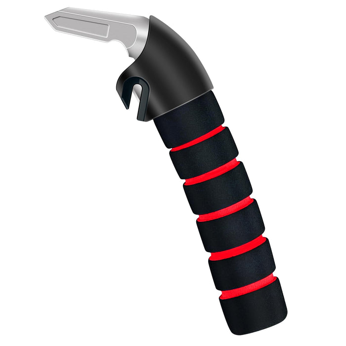 KOUNATSURI Car Door Handle for Elderly Car Handle Assist Support Handle Multifunction Handle Car Door Latch Handle for Seniors and Handicapped Red