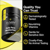 Lumin - Daily Face Moisturizer for Men - with niacinamide, Mens Face Lotion, Mens Skin Care, Ideal for normal & combination skin, 50ml, 2-Pack