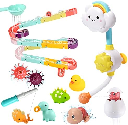 Bath Toy Bathtub Toy with Shower and Rubber Duck for Toddlers and Babies