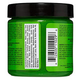 MANIC PANIC Electric Lizard Green Hair Dye – Classic High Voltage - Semi Permanent Bright Neon Green Hair Dye With Lime Green Hues – Glows in Blacklight - Vegan, PPD And Ammonia Free (4oz)