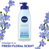 NIVEA Breathable Nourishing Body Lotion Fresh Fusion, Body Lotion for Dry Skin, Pack of three 13.5 Fl Oz Pump Bottle