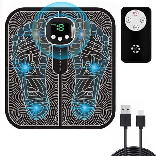 ABHAG PlayMakar Sport Muscle Stimulator, Model PRO-500 EMS Foot Massager Mat for Pain Plantar Relief Transcutaneous Electrical Nerve Pulse Stimulator Circulation Massage Relieve Soreness Relax Muscles