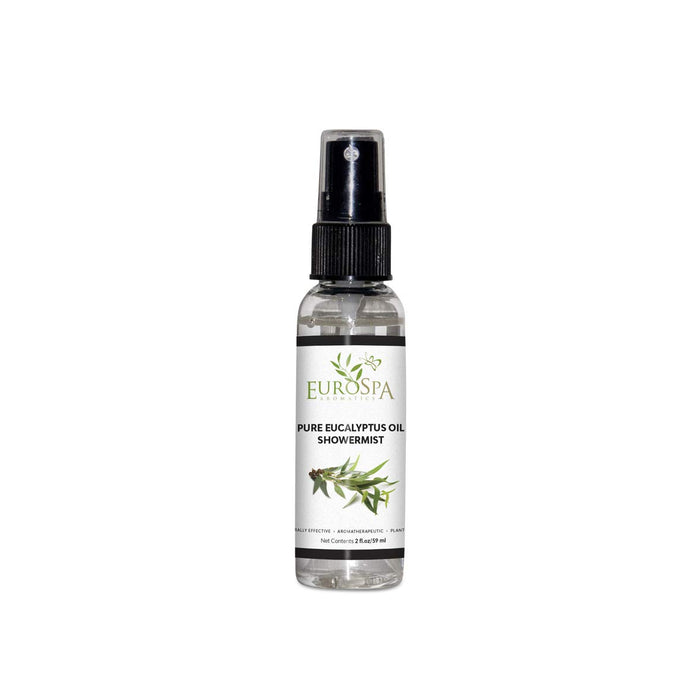 EuroSpa Aromatics Pure Eucalyptus Oil ShowerMist and Steam Room Spray, All-Natural Premium Aromatherapy Essential Oils - Pure Eucalyptus, 2oz