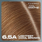 Clairol Root Touch-Up by Nice'n Easy Permanent Hair Dye, 6.5A Lightest Cool Brown Hair Color, (Pack of 2)