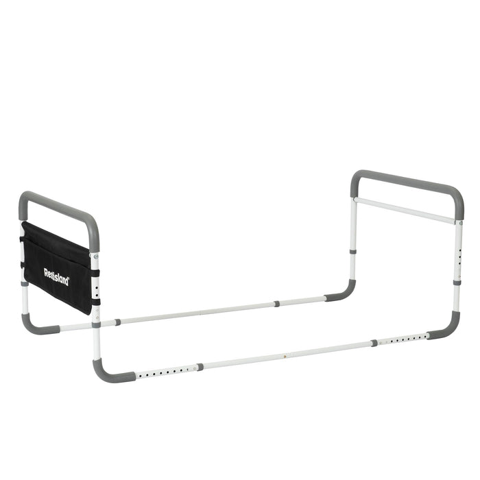 RESTISLAND Dual Bed Side Hand Rail, Bed Assist Rail Adjustable Medical Hospital Assistive Devices Bed Rails for Elderly Adults, Fits Queen, Full & Twin Beds