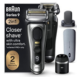 Braun Series 9 PRO+ Electric Razor for Men, 5 Pro Shave Elements & Shave-Preparing ProComfort Head, Closeness & Skin Comfort, SmartCare Center, PowerCase for Mobile Charging, Wet & Dry Use, 9599cc