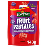 ROWNTREE'S Original Rowntrees Fruit Pastilles Strawberry Blackcurrant Strawberry & Blackcurrant Fruit Pastilles