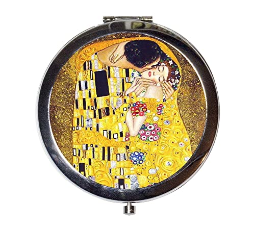 Gustav Klimt the Kiss Compact Mirror Art Nouveau Fine Art Make Up Pocket Mirror for Cosmetics
