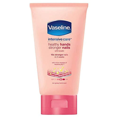 VASELINE Intensive Care Healthy Hand & Nail Conditioning Hand Cream, with Keratin, 2.5 Ounce (Pack of 4)