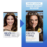 Clairol Nice'n Easy Permanent Hair Dye, 5W Medium Mocha Brown Hair Color, Pack of 3