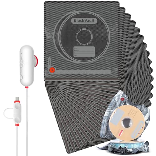 Filament Vacuum Storage Kit with USB Pump, 20 Pack Light-Proof Vacuum Sealed Bags for 3D Filament, Spool Sealing for Keeping Dry and Clean