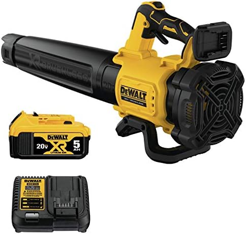 Dewalt DCBL722P1R 20V MAX XR Brushless Lithium-Ion Cordless Handheld Blower Kit (5 Ah) (Renewed)