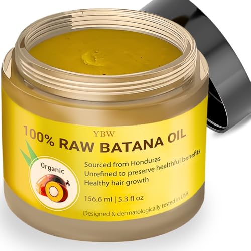 Raw Batana Oil by Dr. Sebi Organic Raw Honduras Oil for Hair Growth - 100% Pure & Natural for Thicker, Stronger Hair for Men and Women