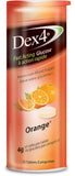 Dex4 Glucose Tablets, Orange, 12-Pack of Dex4 Tubes, 10 Tablets in Each Tube, Each Tablet Contains 4g of Fast-Acting Carbs