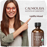 Calmoura Organic Thieves Oil Essential Oil — USDA Certified Therapeutic Grade — (4 oz | 118 ml) — Based on The Tale of Four Thieves — Oil Blend of Clove, Cinnamon, Rosemary Oil, Lemon and Eucalyptus