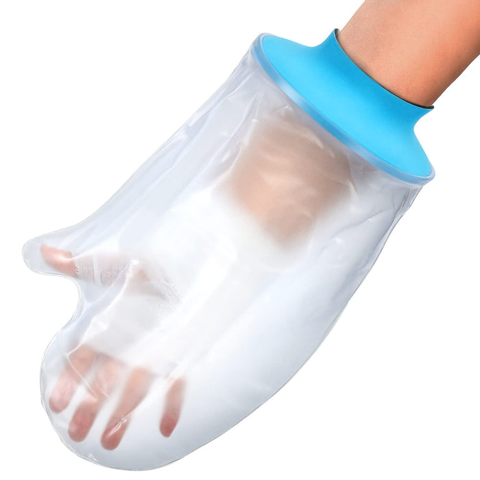 ASUNBY Waterproof Hand Cast Cover for Shower Adult Bath Watertight Wrist Wound Protector Resuable Bandage Sleeve Bags for Broken Hand, Wrist, Fingers, Surgery Burns