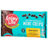 Enjoy Life Baking Chocolate Semi-Sweet Mini Chocolate Chips, Gluten Free, School Safe, Non GMO, Dairy Free, Soy Free, Vegan, Nut Free Chocolate, 12 Bags (10 oz) Bulk Chocolate