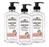 J.R. Watkins Gel Hand Soap For Bathroom or Kitchen, Scented, USA Made And Cruelty Free, 11 Fl Oz, Grapefruit, 3 Pack