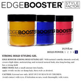 Edge Booster Style Factor Strong Hold Styling Gel, 16.9 Ounce (Pineapple)