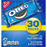 OREO Chocolate Sandwich Cookies, 30 - 1.59 oz Snack Packs