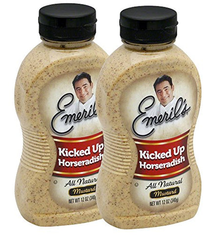 EMERIL LAGASSE Kicked Up Horseradish All Natural Mustard 12 oz (Pack of 2)