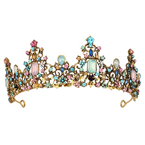 Didder Baroque Vintage Crowns for Women Princess Crown Tiaras for Women Girls Royal Tiaras and Crown for Women Wedding Tiara for Bride/Halloween/Christmas/Prom/Birthday/Party