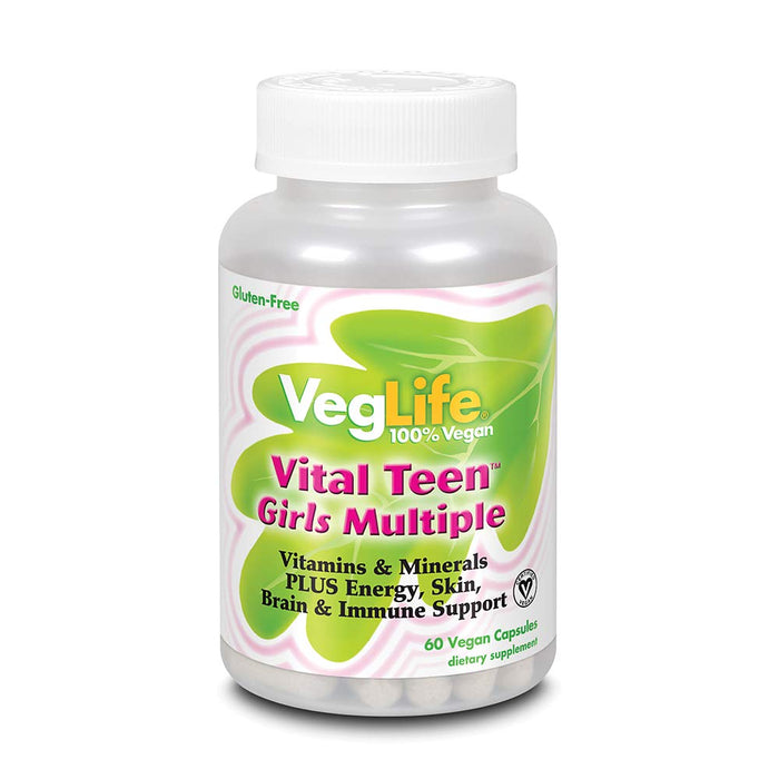 Veglife Vital Teen Girls Multiple Veg Cap, 60 Count