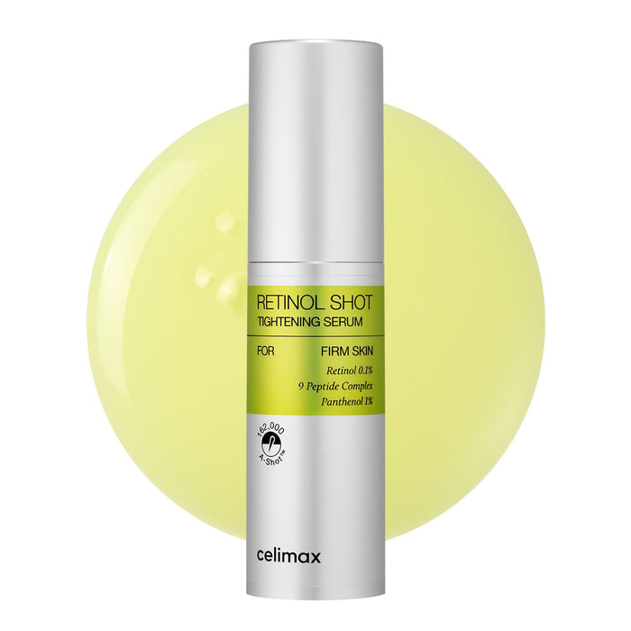celimax The Vita A Retinol Shot Tightening Serum | with Pure Vitamin A Retinol, Peptide, Pore Minimizer, Wrinkles & Fine Lines, Firmer Skin, Anti-Aging, Skin Smoothing 30ml, Mothers Day Gift