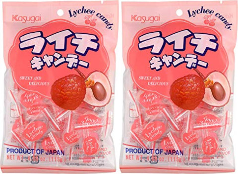 Kasugai Lychee Candy 4.05oz (2 Pack)