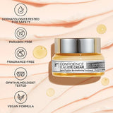 IT Cosmetics Confidence in an Eye Cream, Anti Aging Eye Cream for Dark Circles, Crow's Feet, Lack of Firmness & Dryness, 48HR Hydration with 2% Super Peptide Concentrate, for Day + Night, 0.5 Fl. Oz