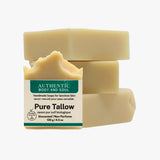 1 Ingredient Organic Tallow Soap for Sensitive Skin - 130 grams each, Pack of 5 - Premium Unscented and Fragrance Free Beef Tallow Skincare, Naturally Gentle (UNSCENTED) (5 Pack Unscented)