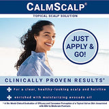 CalmScalp Topical Solution for Symptoms of Mild to Moderate Psoriasis | Irritated Scalp | Hairline Scales | Redness | Dry Scalp | Made in The USA | 4 oz.