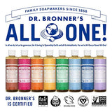 Dr. Bronner's - Pure-Castile Liquid Soap (8 oz Variety Pack) Peppermint, Lavender, Almond & Baby Unscented - Made with Organic Oils, 18-in-1 Uses: Face, Body, Hair, Laundry, Pets and Dishes | 4 Count