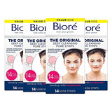 Bioré Original, Deep Cleansing Pore Strips, Nose Strips for Blackhead Removal, with Instant Pore Unclogging, features C-Bond Technology, Oil-Free, Non-Comedogenic Use,14 Count, 4-pack