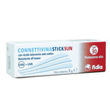 Connettivina StickSun pharmazeutische Fidia | Lipstick 3 g auf Basis von Hyaluronsäure 0,2% | mit Sonnenschutzfilter SPF30