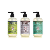 MRS. MEYER'S CLEAN DAY Liquid Hand Soap 3 Scent Variety Pack, Lemon Verbena, Lavender, Basil 3 CT (Variety Pack)