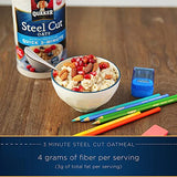 Quaker Steel Cut Oatmeal, Quick 3 Minutes To Prepare, Breakfast Cereal, 25 oz