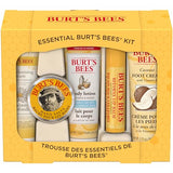 Burt's Bees Christmas Gifts, 5 Stocking Stuffers Products, Everyday Essentials Set - Original Beeswax Lip Balm, Deep Cleansing Cream, Hand Salve, Body Lotion & Coconut Foot Cream, Travel Size