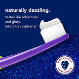 hello Dragon Dazzle Blue Raspberry Kids Toothpaste, Fluoride Toothpaste, Ages 2+, No Artificial Sweeteners, No SLS, Gluten Free, Vegan, Pack of 3, 4.2 OZ Tubes