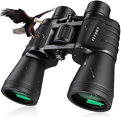 8X50 High Powered Binoculars for Adults, Professional Compact Binoculars with Low Light Vision for Bird Watching Hunting Football Games Travel Gifts with Carrying Bag