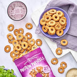 Crisp Power High Protein Pretzel Crisps - 6 Pack x 1.75 oz Crunchy & Flavorful Plant-Based Snack. No Sugar, 28g Protein Per Pack in 3 Savory Flavors, Vegan, Keto Friendly, Non-GMO, Kosher Non-Dairy (1.75 Ounce (Pack of 6), Sesame)