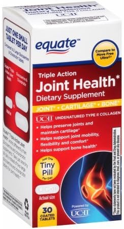 Equate Triple Action Joint Health, 30 Coated Tablets (Compare Move Free Ultra)