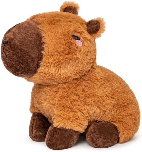 Capybara Microwavable Unscented 1.5 lbs Heating Pad for Women and Kids - Cute Soft Cozy Pillow Plush Heatable Warm Stuffed Animals - Kawaii Hot and Cold Plushie Food Toy- Capybara Gifts for Girls Boys