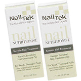 Nail Tek Nail Nutritionist, Keratin Enriched Nail Treatment Oil for Weak and Damaged Nails, 0.5 oz, 2-Pack