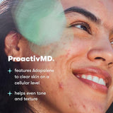 ProactivMD Adapalene Gel Acne Kit - with Adapalene Gel Acne Treatment, Green Tea Face Cleanser, and Moisturizer with Hyaluronic Acid- 30 Day Kit