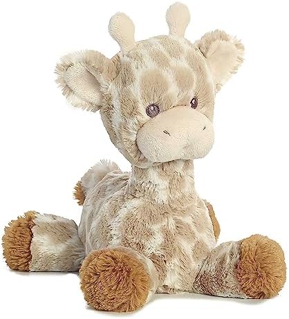 Aurora® Snuggly Loppy Giraffe™ Loppy Baby Stuffed Animal - Comforting Companion - Imaginative Play - Brown 11 Inches